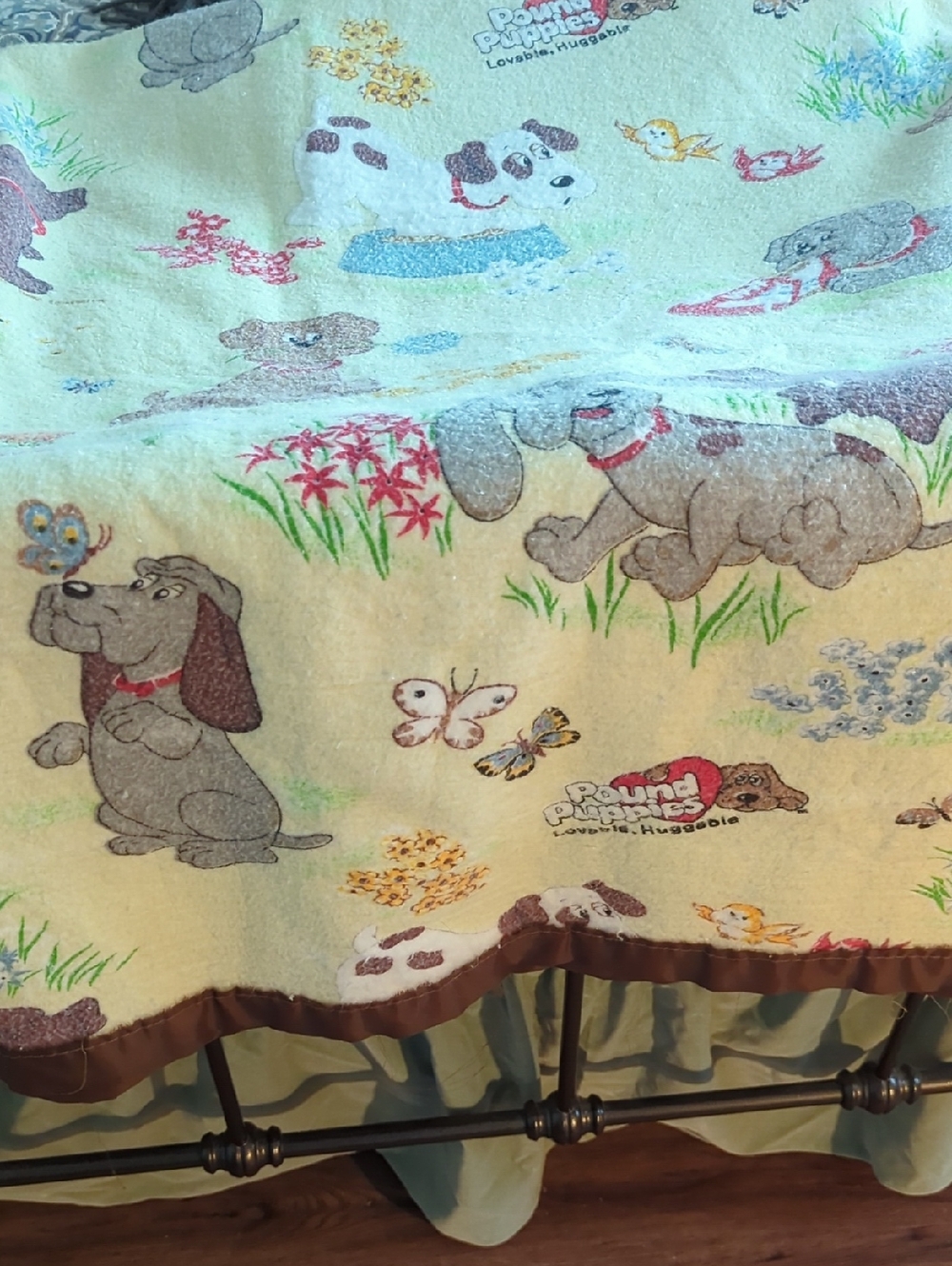 Vintage Tonka Pound Puppies Blanket.